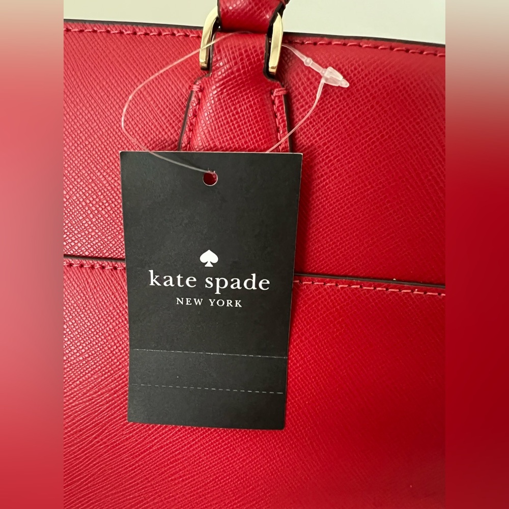 NWT!! Kate Spade MADISON Saffiano Leather Medium Satchel - Candied Cherry Red - Picture 9 of 11